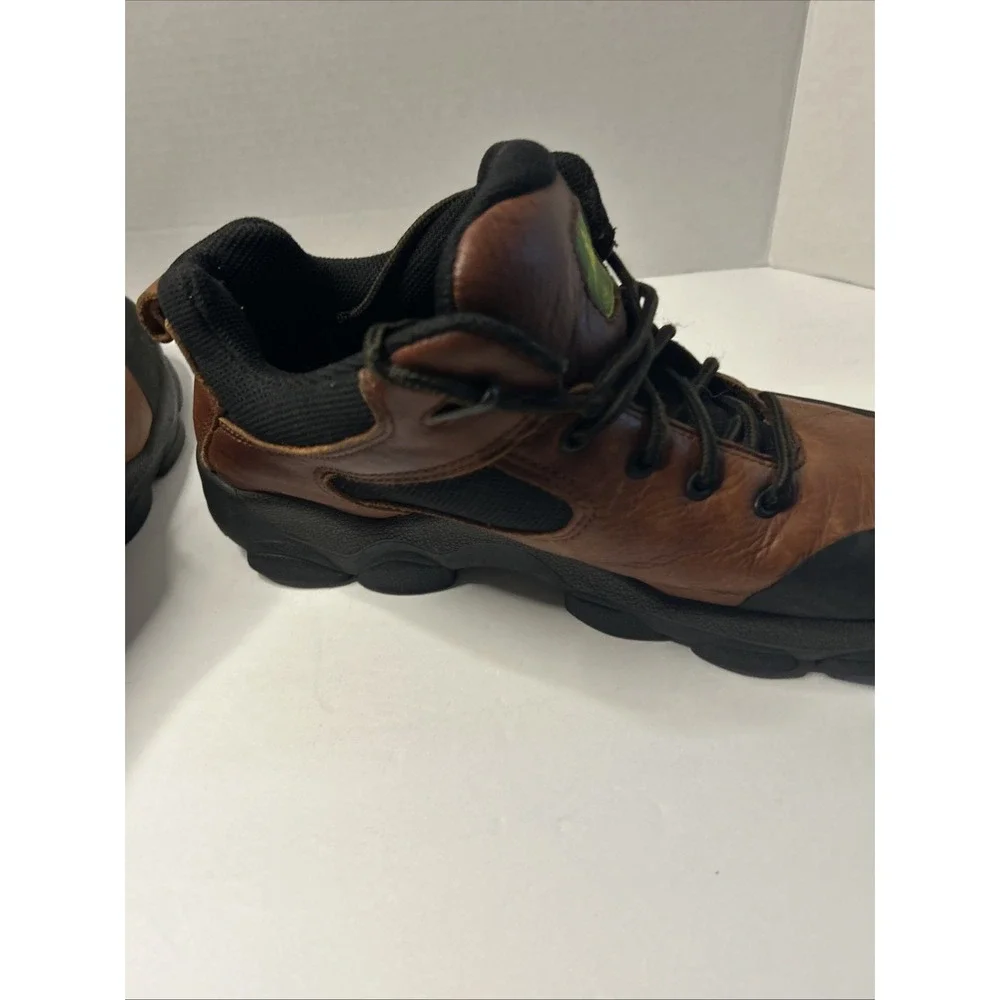 John Deere Leather Boots Lace up Oil Resist 11 M Florsheim Workgear 50726